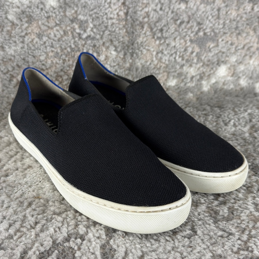 Rothy's Size 7.5 The Sneaker Black Slip‎ On Flat Shoes Women